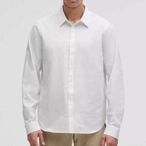 Lululemon Men’s White Button-Up Shirt